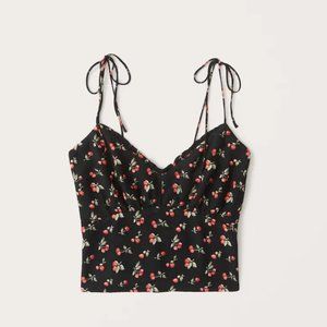 Abercrombie & Fitch Tie-Strap Ruffle Cami